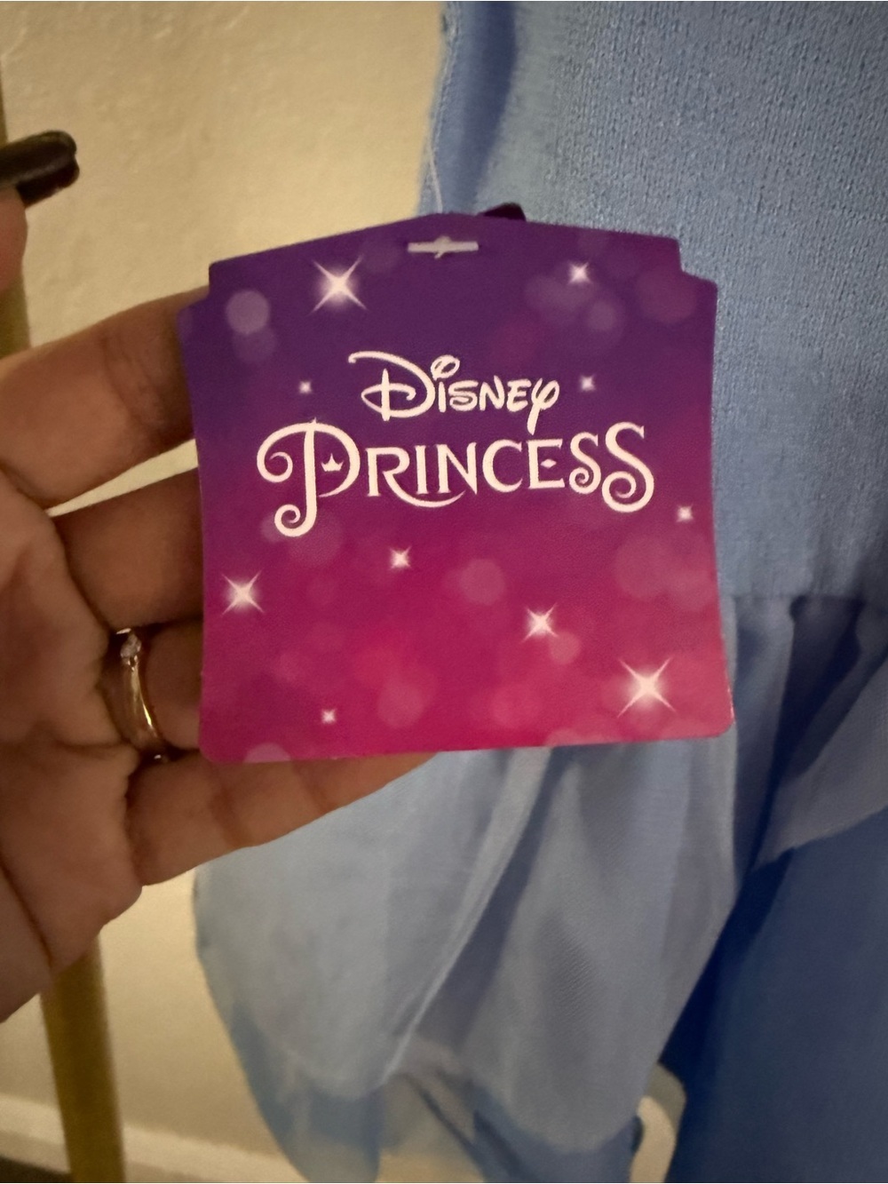 Disney Princess Girls Dress Blue Silver Tulle Size 18M NWT - Picture 3 of 4